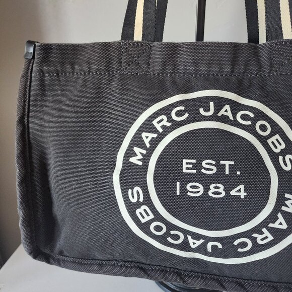Marc Jacobs Black Denim Tote "EUC" - Picture 5 of 16